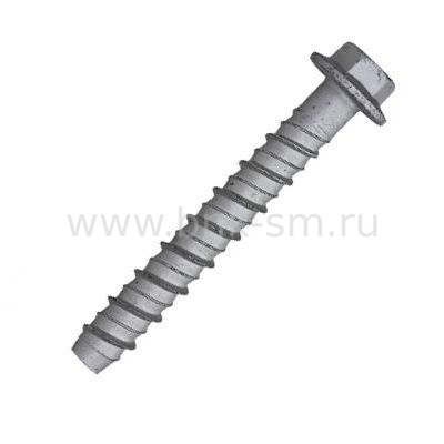 Анкер-винт для бетона R-LX-10X085-HF-ZF 10х85 мм с шестигранной головкой и прессшайбой
